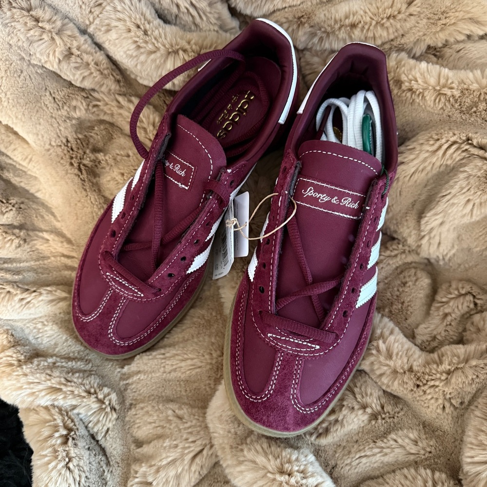 Adidas Maroon “Sporty & Rich” Hanball Spezials - Picture 2 of 6